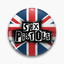 Sex Pistols Logo Punk Rock Music Handmade 32mm Pin Button Badge