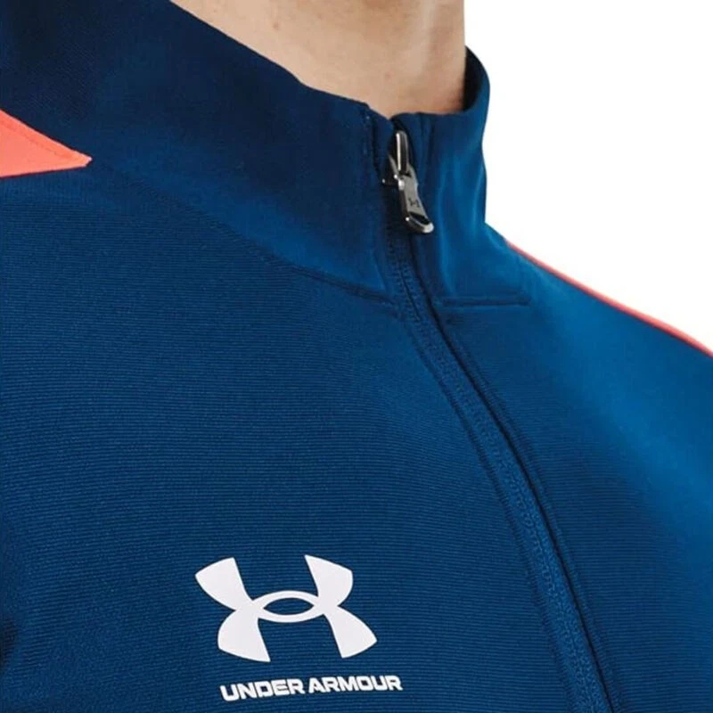Under Armour Track Jacket Mens Challenger Navy Orange Sports Running Top S New - Image 3 of 4