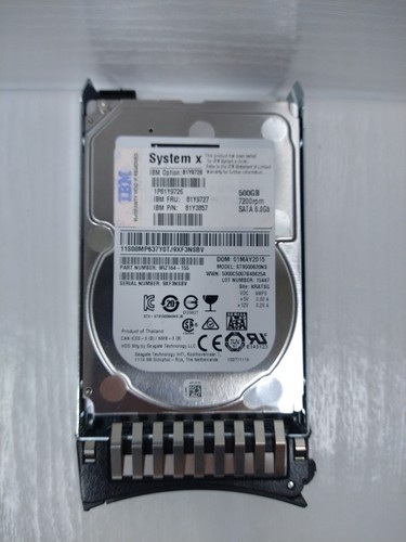 IBM System x - 500GB - 7.2K SATA 6.0Gb - ST9500620NS - im Caddy