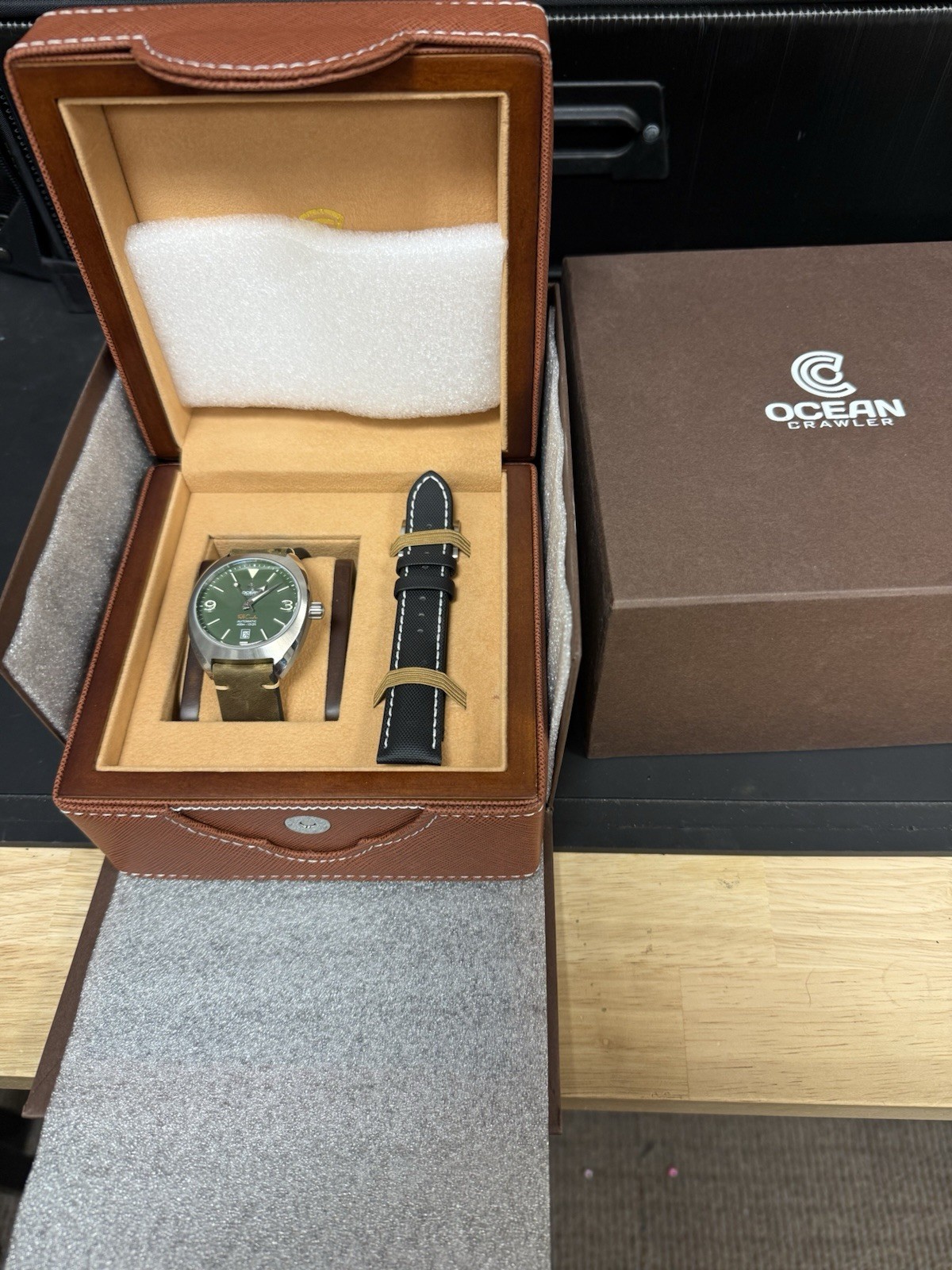 Ocean Crawler Field Crawler Automatic Watch Green… - image 1