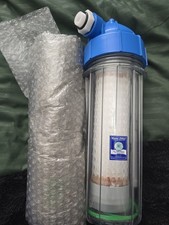 Aquafilter 10" Water Filter With 1/2 Inch Plumbing And Filter Media