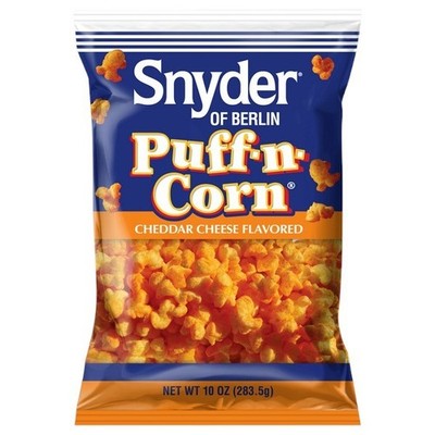 Snyder of Berlin Puff-n-Corn Cheddar Cheese Flavored 10 oz  3 Bags