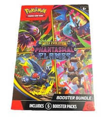 Pokémon TCG Mega Evolution Phantasmal Flames Booster Bundle (ME02) - Factory Sealed
