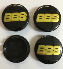 4 pcs BBS Alloy Wheel Center Cap Hub New Centre Caps 65mm Black Gold