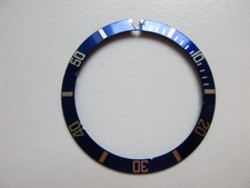 Rolex Submariner blue - silver index - vintage bezel insert - broken