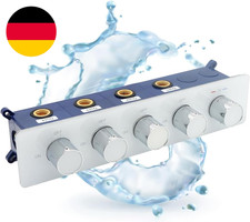Verdecktes Thermostat-Mischventil Mit 4 Ausg&auml;ngen, Massives Messing, Duschumstel