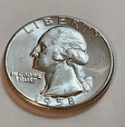 1958‑P AU Washington Quarter • 90% Silver • Solid Collector/Stacker Coin     X90