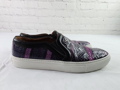Givenchy Low-Top snakeskin Slip-On Sneakers Purple & Black Women's Size 39/9