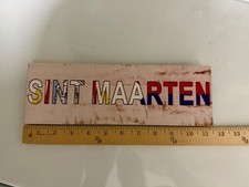Sint Maarten Caribbean Islands Hanging Hang Up Wall Sign Souvenir