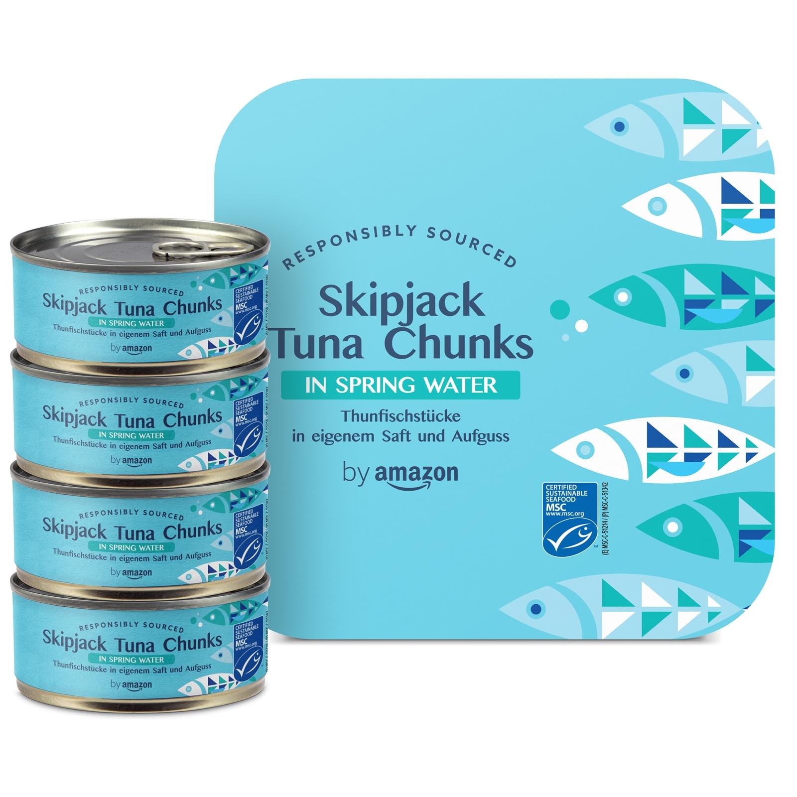 MSCSkipjackTunaChunksinSpringWater4x145g