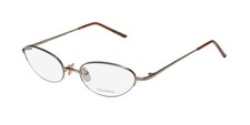 NEW VERA WANG V06 EYEGLASS FRAME JAPAN CAT EYE HALF-RIM METAL GOLD 50-18-135