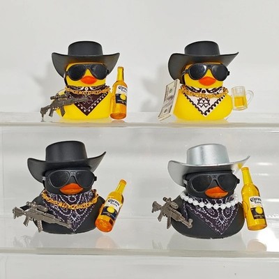 Gummi Ente Auto Zubehör - Cowboy Jeep Armaturenbrett Dekor - Spaß Büro Geschenk