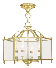 Livex Lighting 4398-02 Livingston Pendant Polished Brass