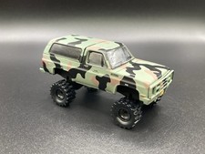 1985 Chevy Blazer K5 Lifted 4x4 Truck 1/64 Diecast Custom Greenlight Army Camo