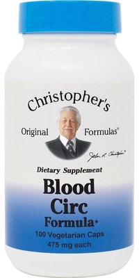 Christopher's Original Formulas Blood Circ Formula Capsules, Herbal Supplement