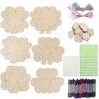 1 Set Diy Shamrock Wind Chimes Blank Wooden Wind Chime Diy Kit Irish Party