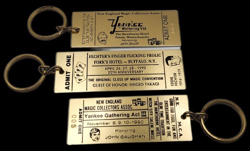 New England Magic Collectors Association Keyrings Please read description