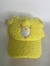 Care Bears Sunshine Bear Plush Yellow Fuzzy Snapback Hat Cap Adjustable OSFM