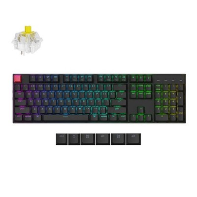 Keychron K10 QMK Kabellose Mechanische Tastatur QWERTY US (Hot-Swappable) Banana