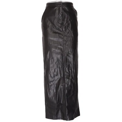 Zara, jupe maxi, taille : S, noir, polyester/polyuréthane, unicolore, femme #ri7 - Photo 1/4