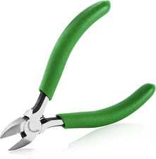 4-Inch Mini Diagonal Cutting Pliers with Wire Stripping Holes for Jewelry Making