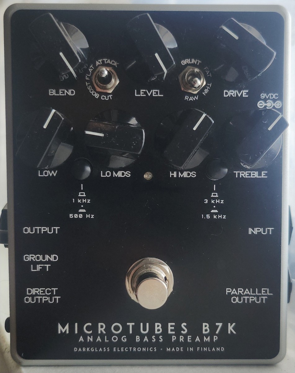 Darkglass Microtubes B7K Analog Bass Preamp Distortion Pedal for