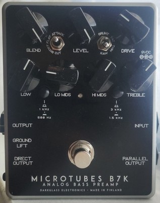 Darkglass Microtubes B7K Analog Bass Preamp Distortion Pedal for