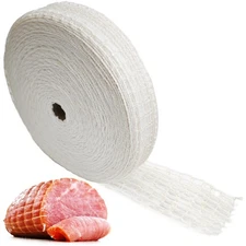 164ft Meat Netting Roll, Elastic Smoked Meat Poultry Ham Netting Meat Butcher...