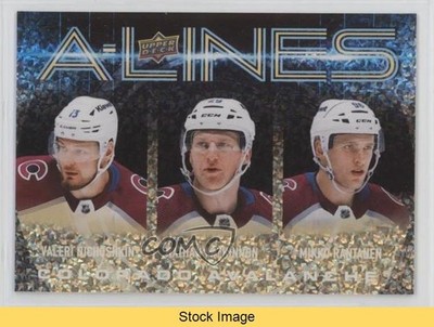2024-25 Series 1 A-Lines Gold Nathan MacKinnon Valeri Nichushkin #AL-8 READ 0e3