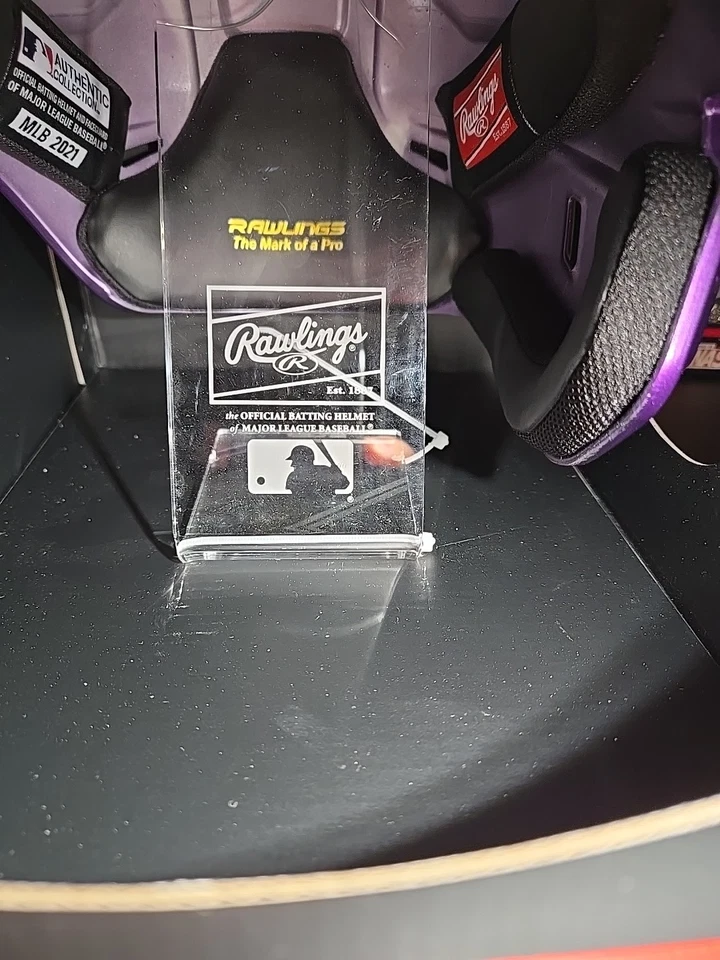 🔥Casco de bateo firmado por Todd Helton cromado Rockies alternativo🔥Fanatics certificado de autenticidad Foto 3 de 4
