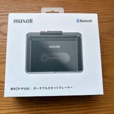 Brand new Maxell MXCP-P100 portable cassette player, black, MXCP-P100BK, Japan.