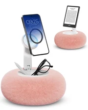 Phone Holder for Bed, Magnetic Pillow Stand, Compatible with 4-7" Phone/Kindl...