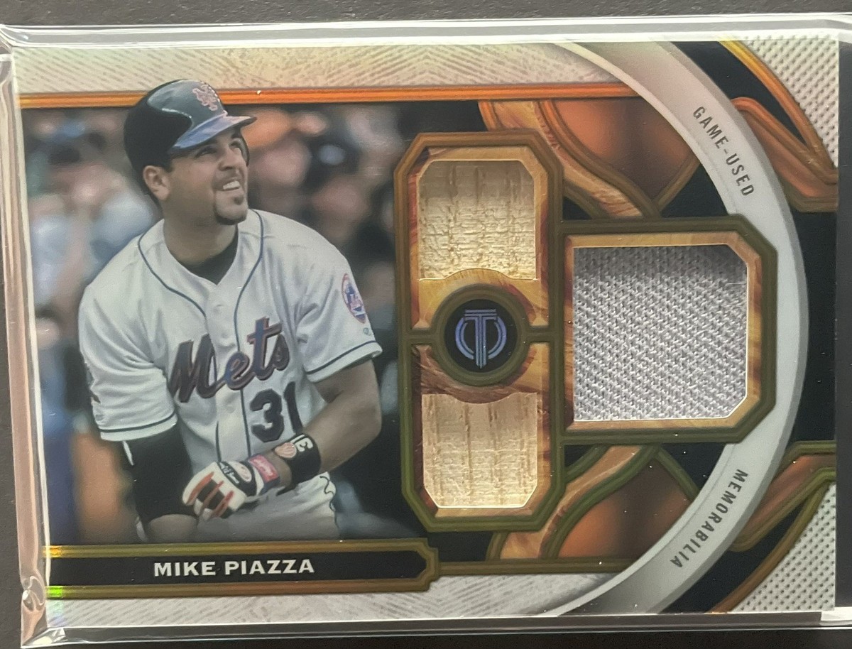 2023 Topps Tribute - Triple Relics Mike Piazza #TR-MP Gold /75 