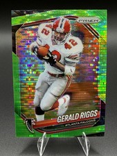 Panini Prizm 2025 Gerald Riggs Green Prizm #117 Atlanta Falcons NFL Football