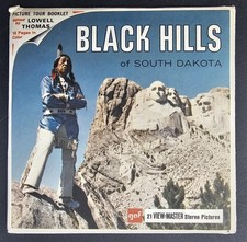 Black Hills View Master Packet A486 3 Reel Set Book GAF South Dakota
