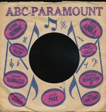 45 RPM Company logo sleeves-ABC PARAMOUNT-EG