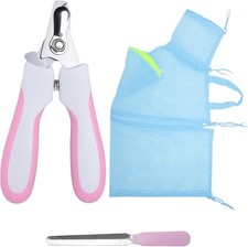 Cat Bathing Bag Grooming Kit 3-in-1 Anti-Scratch Mesh Adjustable Nail Clipper