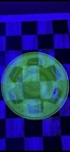 Vintage 1930’s Uranium Glass Plate 6”