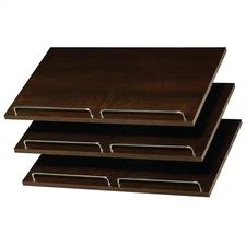14 In. D X 24 In. W X 0.625 In. H Espresso Wood Shoe Shelves (3-Pack)
