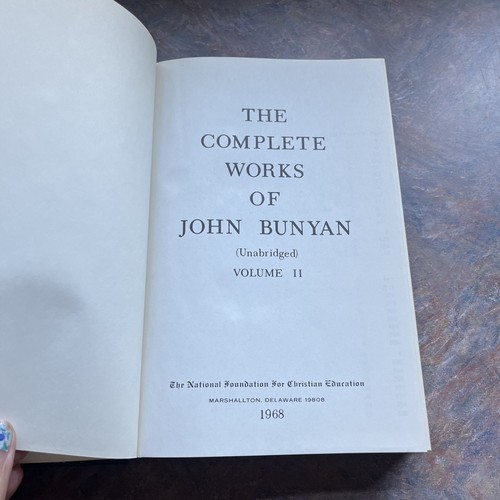John Bunyan THE COMPLETE WORKS OF JOHN BUNYAN NFCE Vol II, 1968 Hardcover VeryG - Bild 8 von 14