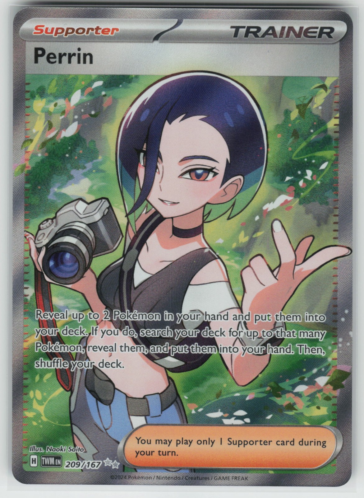 Pokemon Perrin - Ultra Rare Holo SV06: Twilight Masquerade 209/167 NM