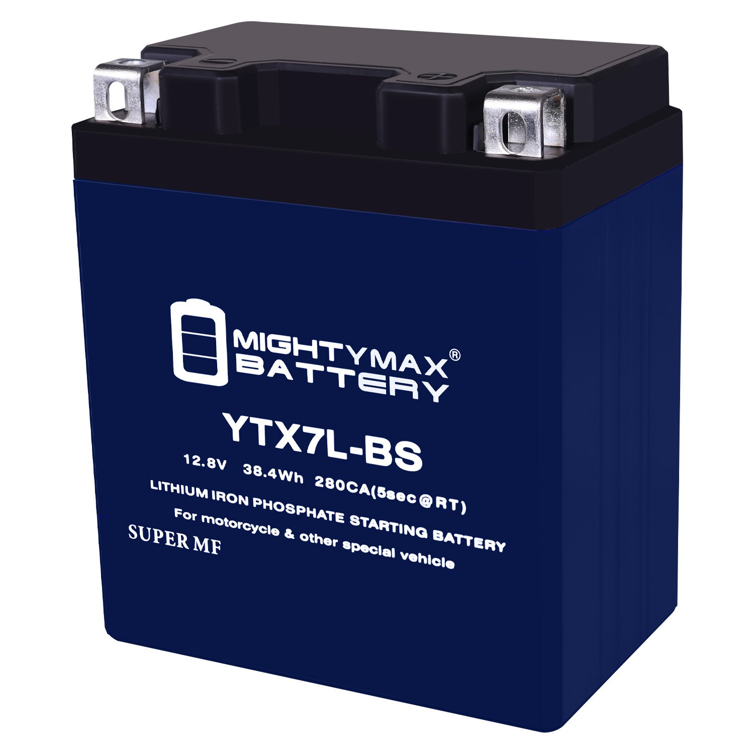 Mighty Max YTX7L-BS Lithium Battery Replaces Kawasaki KVF650