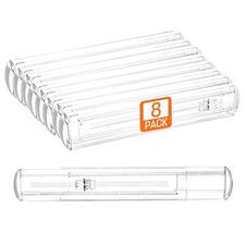 8 Pack Drawer Dividers for Clothes, 2.3" High 13"-21" Adjustable Drawer Divid...