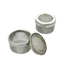 10pc Set Mini Steel Ultrasonic Cleaning Basket Parts Holder Mesh Watch Tool 20mm