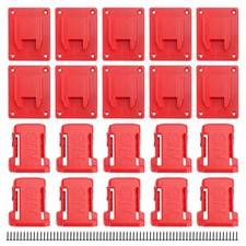 for Milwaukee M18 Battery Tool Holder 20-Pack Wall Mount Organizer for 18V ...