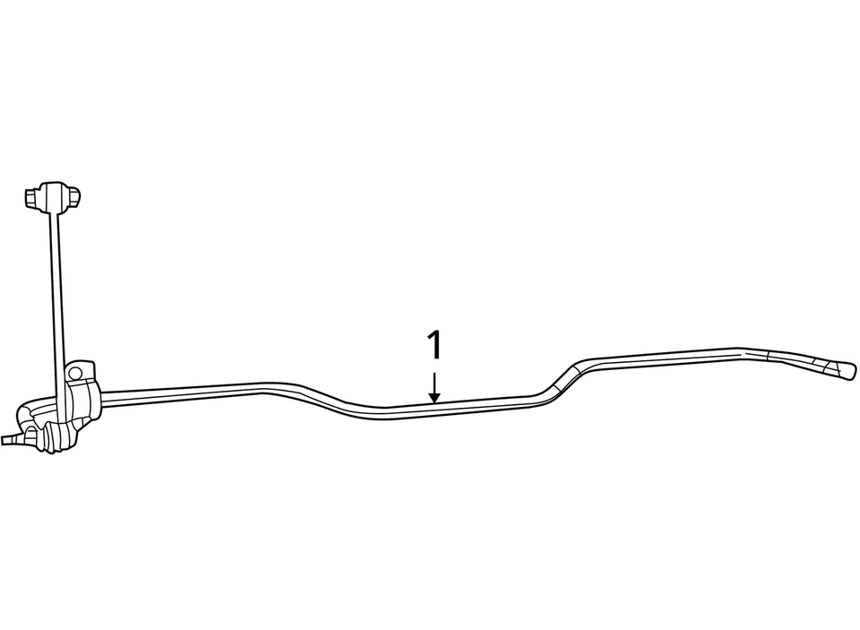 2011 Dodge Ram 1500 4X4 Rear Stabilizer Bar OEM 136K Miles - LKQ372858273 - Image 4 of 4