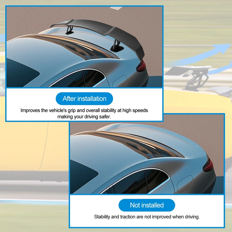 Alerón ligero para maletero trasero de carreras Honda Insight 55,5" GT Foto 3 de 4