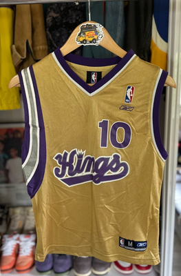Reebok Y2K NBA Sacramento Kings Mike Bibby #10 Youth Medium Jersey