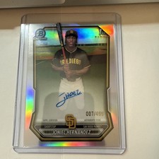 Joniel Hernandez Bowman Chrome 2026 Refractor /499 Auto