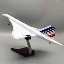 1/125 Scale Concorde Model Airplane Air France 19.6" W LED lighting